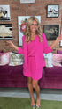 RACHEL SHIRRED SLEEVE BLAZER